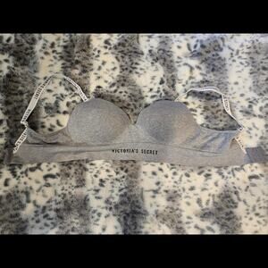 Grey victorias secret bra lingerie